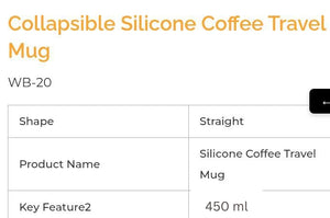 Collapsible Silicone Coffee Mug