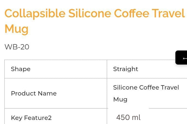 Collapsible Silicone Coffee Mug